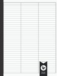 3 Column Notebook: Medium Ruled | 8.5" x 11" | 110 Pages - 55 Sheets | 3 Columns