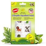 Runbugz Mosquito Repellent Patches For Babies, Cute Animal Patch (Green, 24 Patches)