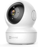 EZVIZ by HIKVISION |2K/4MP QHD Resolution Indoor Smart WiFi Baby/Pet Monitor Camera |Smart Night Vision |360 Visual Coverage |Motion Detection |Two-Way Talk |Micro SD Slot up to 256GB (C6N),White