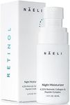 Retinoid Cream - 4.25% Retinol Night Moisturizer for Face & Neck with Collagen, Peptides & Hyaluronic Acid - Anti Aging Wrinkle Cream, Improves Skin Tone & Texture, 1.4 oz