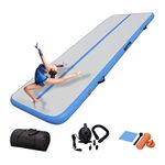 IBATMS DAIRTRACK Air Track 10ft/13ft/16ft/20ft Inflatable Gymnastics Tumble Track Air Mat Air Floor Mat for Home Outdoor Sports Training Cheerleading