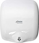 Bremmer Generic Turbo Hand Dryer | High Velocity Low Energy Eco Friendly Electric Dryer | Electric Hand Dryers for Toilets Commercial | Hand Dryer for Toilets (White)