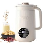 8-in-1Nut Milk Maker, 1200ml Automatic Soy Milk Maker, Plant-Based Milk Machine with Delay Start, Keep Warm & Self-Cleaning for Oat Milk, Almond Milk, Soups, Porridge & Smoothies