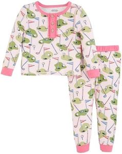 Mud Pie Children's Golf Print Pajamas; 2T