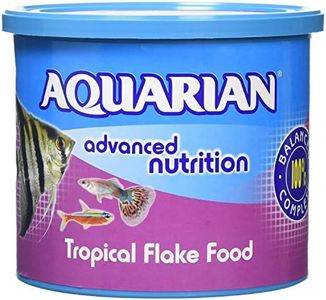 AQUARIAN Complete Nutrition, Aquarium Tropical Fish Food, Flakes, 200 g Container