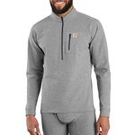 Carhartt Men's Base Force Heavyweight Quarter-Zip Layer Top, Shadow Heather, XXXL