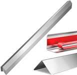 2x2x48 Inch 304 Stainless Steel Wall Corner Guards (10-Pack) – Heavy Duty Rounded Corner Protector, Smooth Folded Edge Design for Wall Protection – 90° Angle Metal Edge Guard