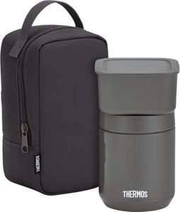 Thermos Vacuum Insulated Soup Lunch Set, 13.5 fl oz (400 ml), Dark Gray, JEE-800 DGY