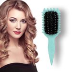 Bounce Curl Defining Brush,Wet and Dry Detangle Curl Boar Bristle Brush,Curly Hair Brush,Hair Brush for Curly Hair,Brosse Cheveux Bouclés(Green)