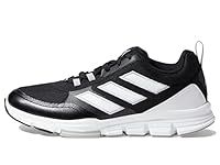 adidas Men's Speed Trainer 5 Baseball Shoe, Core Black/White/Silver Metallic, 11