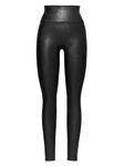 Spanx Womens Faux Leather Leggings, Black (Black Black), S UK