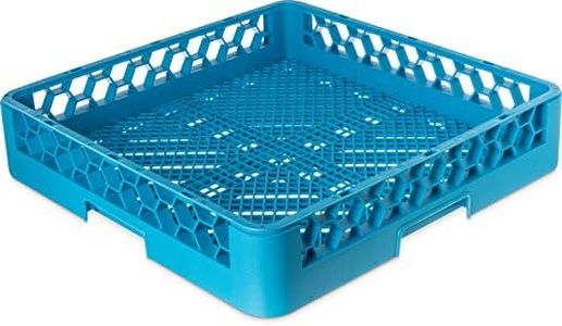 Carlisle FoodService Products Opticlean Flatware Rack Dishwashing Tray for Kitchens and Restaurants, Plastic, 18.25 Inches, Blue