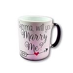 Will You Marry me Colour Changing Mug Proposal Gift Engagement Keepsake Magic Mug Valentine Proposal