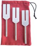 Angel Tuning Forks for Healing, 4160 hz, 4225 hz & 4096 hz (aka Crystal Tuner), Connect with Higher Energies and Frequencies, Made in the USA