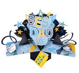 Best Dad Ever Birthday Pop-Up Greeting Card Second Nature 3D Pop Up Cards FPOP006BD