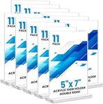 Acrylic Sign Holder 5x7, 11 Pack Cl