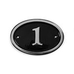 Signs & Numbers Personalised House Numbers. Aluminium Oval House Plaque, Any Number 1-99, Make it Special, Door or Wall Metal House Numbers Black, Same Working Day Dispatch 15 x 10 Centimetres