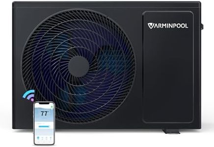 VARMINPOOL 27000BTU Pool Heat Pump for 7,000 Gals In and Above Ground Pool, Pro Flow Electric Pool Heater, Control via APP, Smart Inverter, Titanium Heat Exchanger, 120V