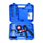 Zoomtools 2 in 1 Hand Held Vacuum Pressure Pump Tester Brake Bleeding Kit Brake Clutch Fluid Bleeder Tool kit for Cars Motorcycles