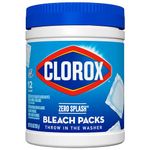 Clorox Control Bleach Packs, Regular Laundry Packs, 12 Count