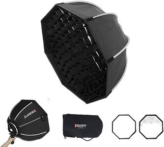 Triopo Softbox 21.6in/55cm w/Honeycomb Grid, Octagon Umbrella Photography Softbox for Godox V860 V850 TT600 TT685 TT685II YN560 III IV JY-680A, etc Flash Speedlite Speedlight Soft Boxes (KS2-55)