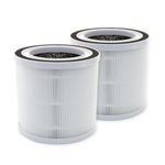 PUREBURG BREEVA A1 Replacement True HEPA Filter Compatible with TCL BREEVA A1 & A1W Air Purifiers Breeva A1F,H13 Activated Carbon,2-Pack