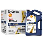 Shell Rotella T6 15W-40 Diesel Engine Oil, 1 Gallon (Case of 3)