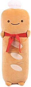 VHYHCY Toast Bread Pillow Funny Food Plush Toy Pillows Small Cute Stuffed Plush Toast Sofa Pillow (French Baguette, Brown)
