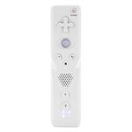 Motion Game Console for Wii a Series of Powerful Keys and Ergonomic Controller, Built in Analog Rocker, Intenser Game Experience Remote for Wii(White)