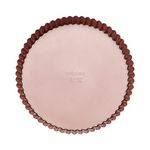 Wiltshire Rose Gold Round Quiche and Tart Pan, PFOA PTFE Free, Non-Stick Coating, Circular Pastry Mould with Removable Base, Sheet Steel Bakeware, 24x24x3.5cm