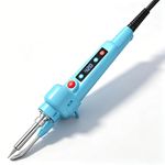 Serplex® 100W Digital Soldering Gun with Auto Wire Feeder, LCD Temperature Control 200-650°C, Fast Heating Electric Soldering Iron Pen for Electronics Repair (EU Plug)