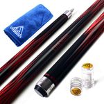 CUESOUL SOOCOO Series 58" 19oz 12.75mm Tip Maple Pool Cue Stick Set with Joint/Shaft Protector and Cue Towel(CSSC-U105)