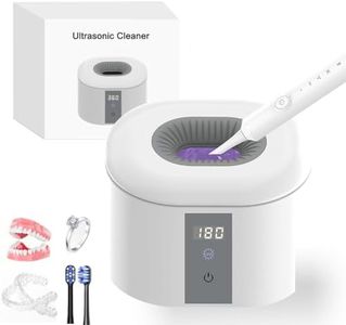 Ultrasonic Retainer Cleaner Machine, 200ML Dental Cleaning Pod