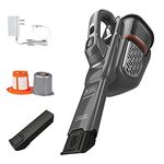 BLACK+DECKER Dusbuster Handheld Vacuum, Cordless, Extra Powerful Suction, with Extendable Crevice Tool and XL Dustbin (HHVK415B01)