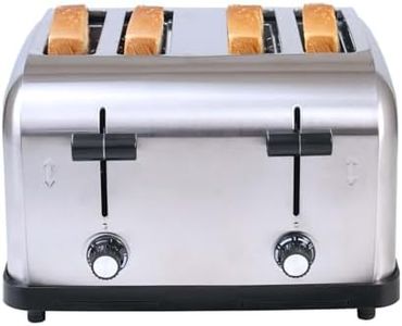 Tanxinxin 1800W Commercial Grade 4-Slice Pop Up Toaster -industrial Toasters 6-Browning Settings with Removable Crumb Tray for Bagel Bread English Muffins, Waffles