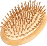 Hair Massager Scalp Brush For Growth Head Wood Bamboo Small Wooden Peg Gents Pig Bristle Massage Wooden Massage Comb No Handle Deep Conditioners Treatments For Straight Curl