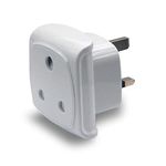 South Africa 3-pin Large Plug Type M (NOT Indian Type D plug) Adapter Convert to 3-pin UK Socket, BS 8546 Approved, Safety Protection Design, Flame Proof, 13A Fuse with Safety Shutter (1 Piece, White)