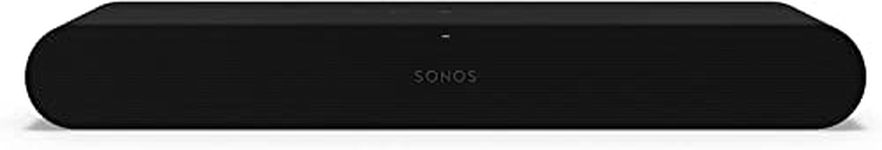 Sonos Ray - Small Soundbar for TV with Bluetooth, WiFi, Apple Airplay, Spotify Connect (Black)