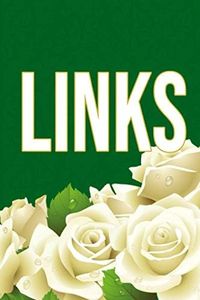 Links: Pretty Green and White 6x9 inch Blank, Lined Notebook | White Rose Book Friendship Journal Inspired by The Links, Incorporated | Cute Green ... for Sister Links, New Members and Officers