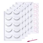 25 Pairs Practice Lashes Eyelash Extension Supplies Self Adhesive Training Lash Strips Teaching Lash Extensions Self Adhesive Mimic Natural Eyelash for Beginners Use by FADVAN