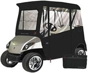 Greenline 2 Passenger Yamaha Drive Golf Cart Enclosure by Eevelle, Heavy Duty Vinyl Backed 300D