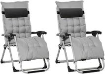 Outsunny 2 Piece Reclining Zero Gra