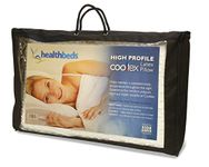 Healthbeds Ltd High Profile Cooltex Talalay Latex Pilow, White, Standard