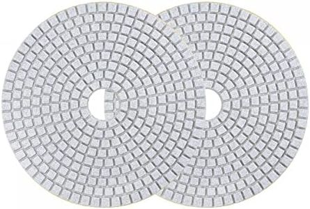 uxcell Diamond Polishing Pad 5-Inch 100 Grits Wet/Dry Grinding for Stone Concrete Marble Countertop Floor 2pcs