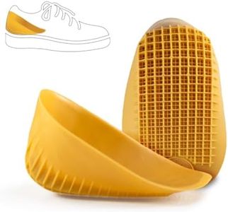 Tuli's Classic Heel Cups, Shock Absorption and Cushion Inserts for Plantar Fasciitis and Heel Pain Relief, Yellow, Large
