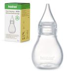 Haakaa Silicone Baby Nasal Aspirator | Easy-Squeeze Nose Bulb Syringe | Baby Nose Cleaner , 12m+ Infant &Toddler - BPA Free Silicone