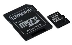 Kingston microSDHC SDC4/32GB Class 4 Flash Card + SD Adapter