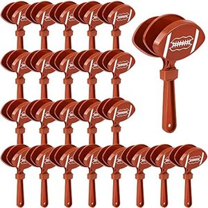 Elcoho 24 Pack Plastic Football Clappers Football Noise Makers Hand Clappers Football Match Accessories Noisemakers for Football Events Party Cheer Supplies