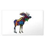 CafePress MOOSE Sticker Rectangle Bumper Sticker Car Decal