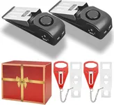 AceMining Portable Door Lock Home Security Door Lock Travel Lockdown Locks for Additional Safety and Privacy Perfect for Traveling Hotel Home Apartment College - 4 Pack